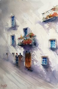 Slunná středomořská ulice