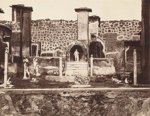Dům Marka Lukrécia, Pompeje, asi 1870 (foto) od Giorgio Sommer
