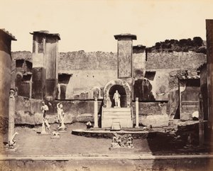 Dům Marka Lukrécia, Pompeje, asi 1870 (foto) od Giorgio Sommer