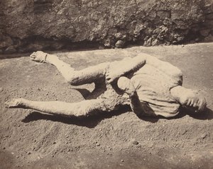 Lidské stopy, Pompeje (Lidské obsazení, Pompeje) od Giorgio Sommer
