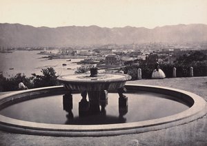"Panorama z vily Belmonte s fontánou. Palermo" od Giorgio Sommer