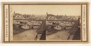 Starý most z Uffizi, (Florencie) od Giorgio Sommer
