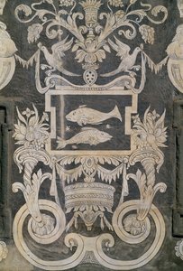 Alegorické postavy a znamení zvěrokruhu, Giorgio Vasari, Tommaso Battista del Verrocchio a Alessandro Forzori, Palazzo dei Cavalieri nebo Palazzo della Carovana, Piazza dei Cavalieri, Pisa, Toskánsko, Itálie od Giorgio Vasari
