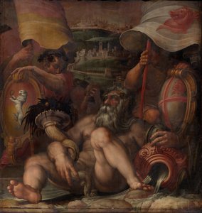 Alegorie Colle val dElsa a San Gimignano, 1563-1565 od Giorgio Vasari
