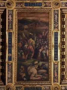 Zachycení Vicopisana od Giorgio Vasari