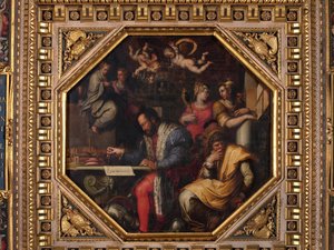 Cosimo studuje užívání Sieny od Giorgio Vasari