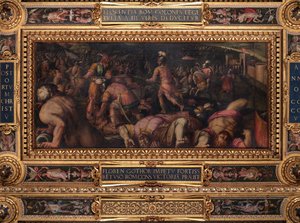 Porážka Radagasia pod Fiesole od Giorgio Vasari