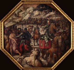 Porážka Benátčanů v Casentinu, 1563-1565 od Giorgio Vasari