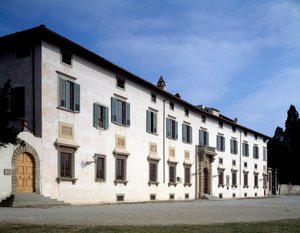 Fasáda vily Medicea z Castello, cca 1538 od Giorgio Vasari