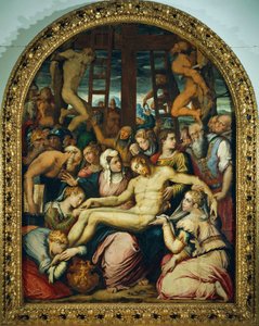 Oplakávání nad mrtvým Kristem sesazeným z kříže, Giorgio Vasari (1511-1574), olej na desce, 295x222 cm. od Giorgio Vasari