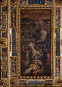 Útok na pevnost Monastero od Giorgio Vasari