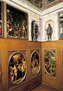 Studiolo (malá studie) Francesca I, Giorgio Vasari (1511-1574), Palazzo Vecchio, Florencie, Itálie od Giorgio Vasari