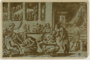 Studie k alegorii zrození od Giorgio Vasari
