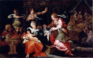 Narození Panny od Giorgio Vasari