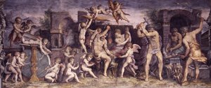 Forge of Vulcan, 1556-1557 od Giorgio Vasari