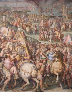 Císař Maxmilián zrušil obléhání Livorna, 1568-1571 od Giorgio Vasari