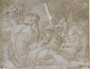 Tři říční bohové od Giorgio Vasari