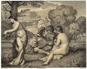 Le Concert Champetre od Giorgione 147778-1510 after Giorgione 147778-1510 after