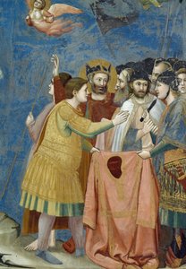 Ukřižování, detail ze života a umučení Krista, od Giotta od Giotto (c.1266-1337)