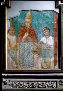 Papež Bonifác VIII vyhlašuje rok 1300 jubileum (Fresco