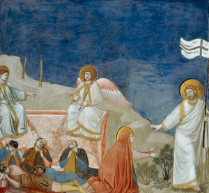 Vzkříšení Krista, detail ze života a umučení Krista, Giotto