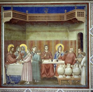 Svatba v Káně od Giotto (c.1266-1337)