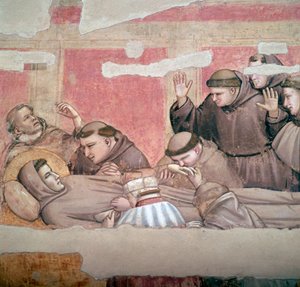 Zobrazení smrti svatého Františka z Assisi, 14. století