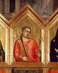 Světec ze St. Reparata Polyptych detail panelu 66557 viz také 66558-66568 od Giotto di Bondone