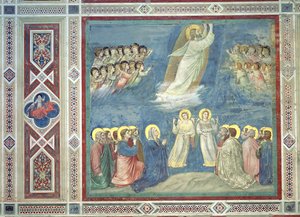 Nanebevstoupení, kolem 1305 od Giotto di Bondone