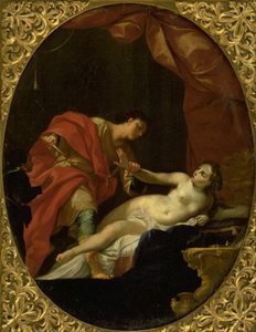 Tarquin vyhrožující Lukrécii od Giovan Gioseffo dal Sole