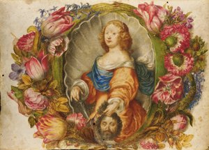 Portrét velkovévodkyně Vittoria della Rovere jako Judith od Giovanna Garzoni