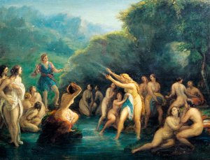 Diana a Actaeon, Giovanni Carnovali známý jako Piccio (1804-1873)