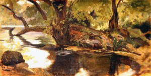 Jezero Nemi od Giovanni Costa