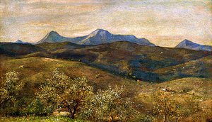 Pohled na Apeniny od Giovanni Costa