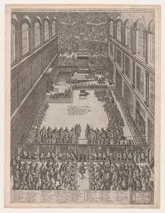 Zrcadlo římské velkoleposti: Papežské shromáždění v Sixtinské kapli, Michelangelův L..., 1582.