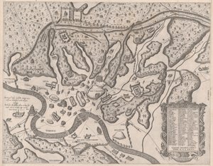 Zrcadlo římské velkoleposti: Starověký Řím a jeho kopce ze západu, 1582., 1582.