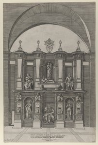 Zrcadlo římské velkoleposti: Hrob Julia II., 1582., 1582. od Giovanni Ambrogio Brambilla