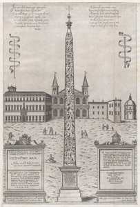 Zrcadlo římské velkoleposti: Egyptský obelisk Konstantina, 1589., 1589.