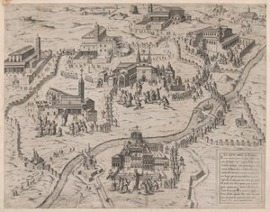 Sedm římských kostelů Le Sette Chiese di Roma, 1575., 1575 od Giovanni Ambrogio Brambilla.
