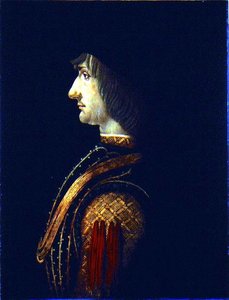 Portrét muže (olej na desce) od Giovanni Ambrogio de Predis