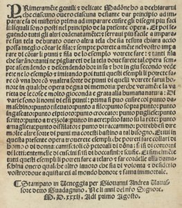 Vzor od Lauoriho ..., strana 14 verso, 1. srpna 1532