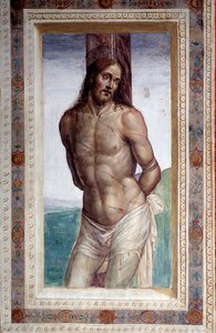 Kristus a sloup (Freska od Giovanni Antonio Bazzi Sodoma