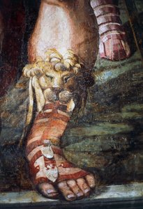 Manželství Alexandra Velikého a Roxany (detail)