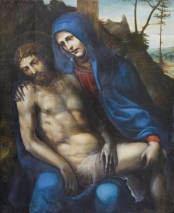 Pieta", Giovanni Antonio Bazzi (olej na desce) od Giovanni Antonio Bazzi Sodoma