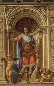 St Victor, obraz od Il Sodoma v Palazzo Comunale, Siena, Itálie od Giovanni Antonio Bazzi after Sodoma