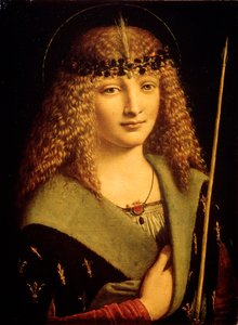 Portrét mládí jako Saint Sebastian, c1500 od Giovanni Antonio Boltraffio