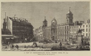 Pohled na Northumberland House, Charing Cross, v roce 1753 od Giovanni Antonio Canal