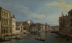 Canal Grande v Benátkách z Palazzo Flangini do Campo San Marcuola, cca 1738