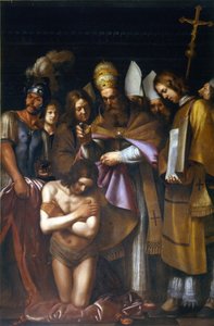 Konstantinův křest, první třetina 17. století.