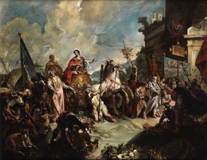 Giovanni Antonio Guardi Scipionův triumfální průvod od Giovanni Antonio Guardi
